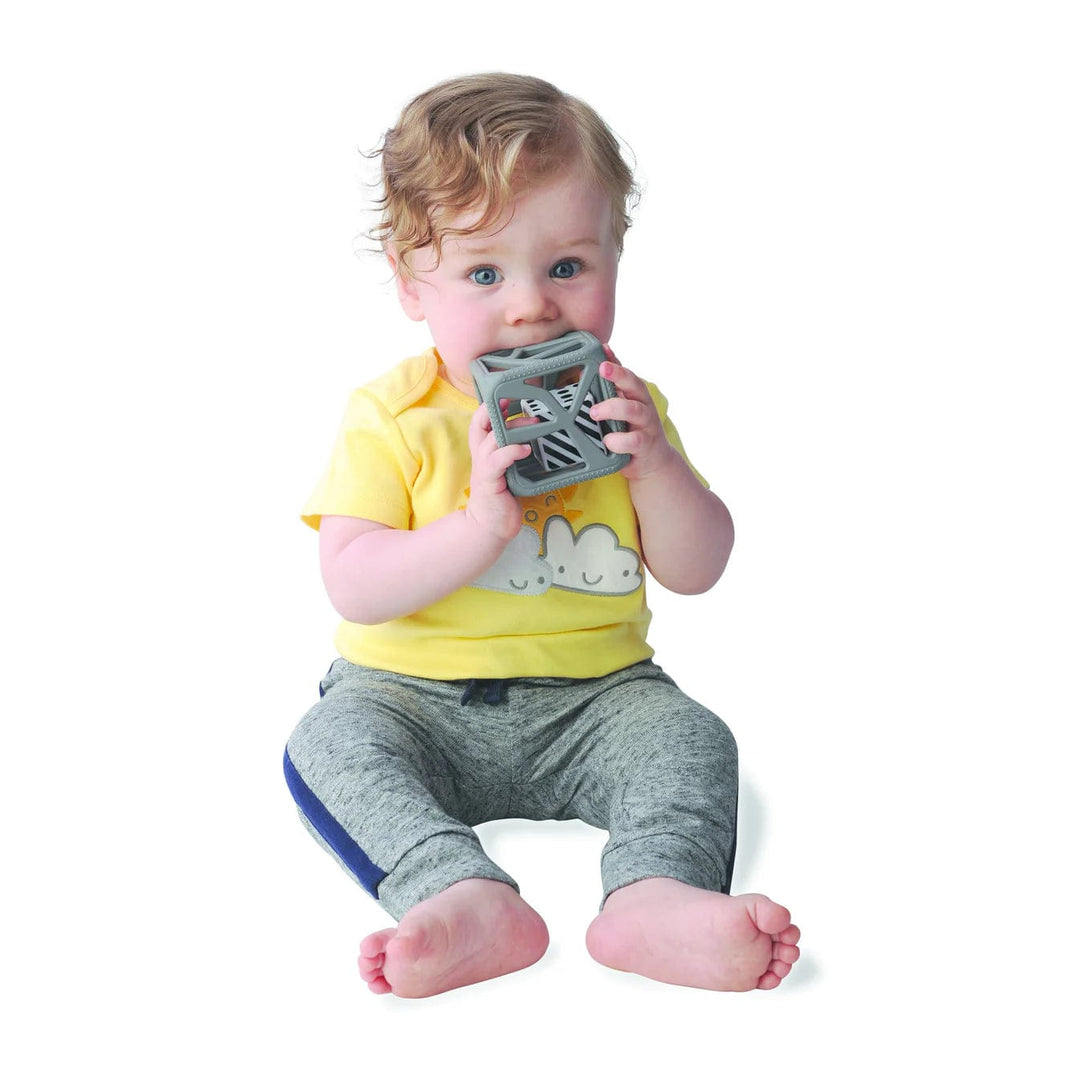 Malarkey Kids Teether Chew Cube - Dark Grey