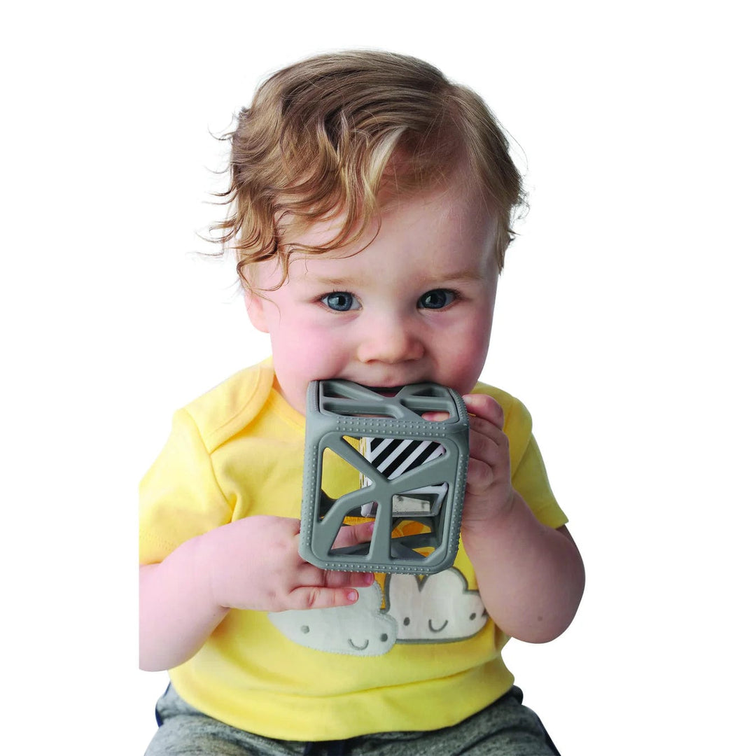 Malarkey Kids Teether Chew Cube - Dark Grey