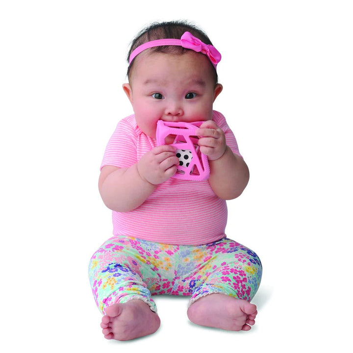 Malarkey Kids Teether Chew Cube - Pink