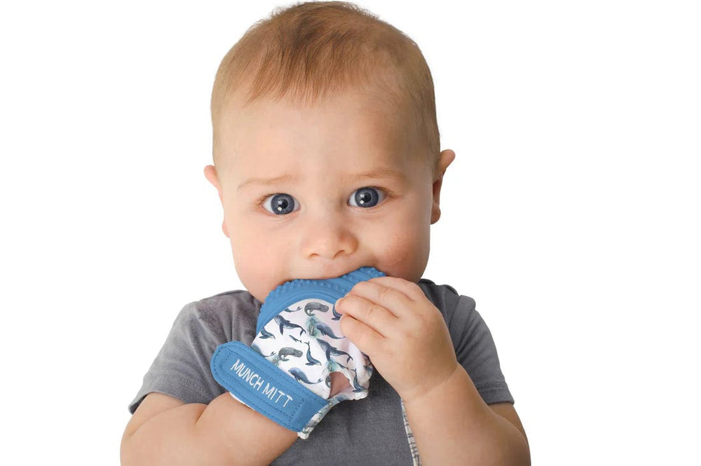 Malarkey Kids Teether Munch Mitt - Whales