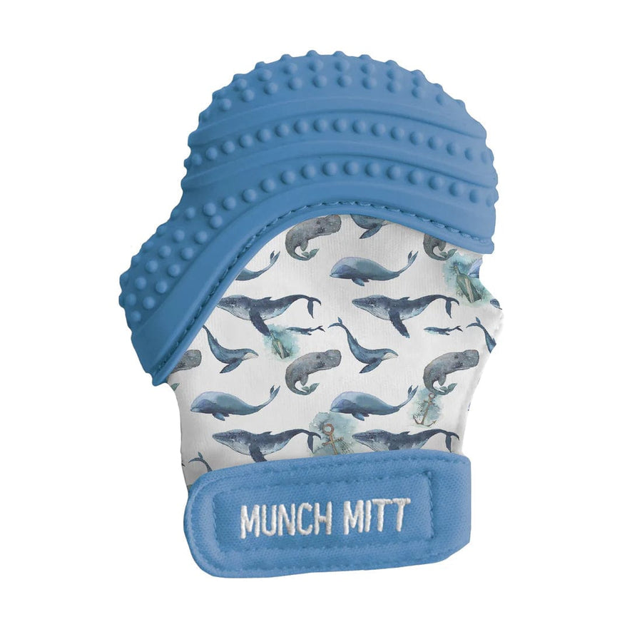 Malarkey Kids Teether Munch Mitt - Whales