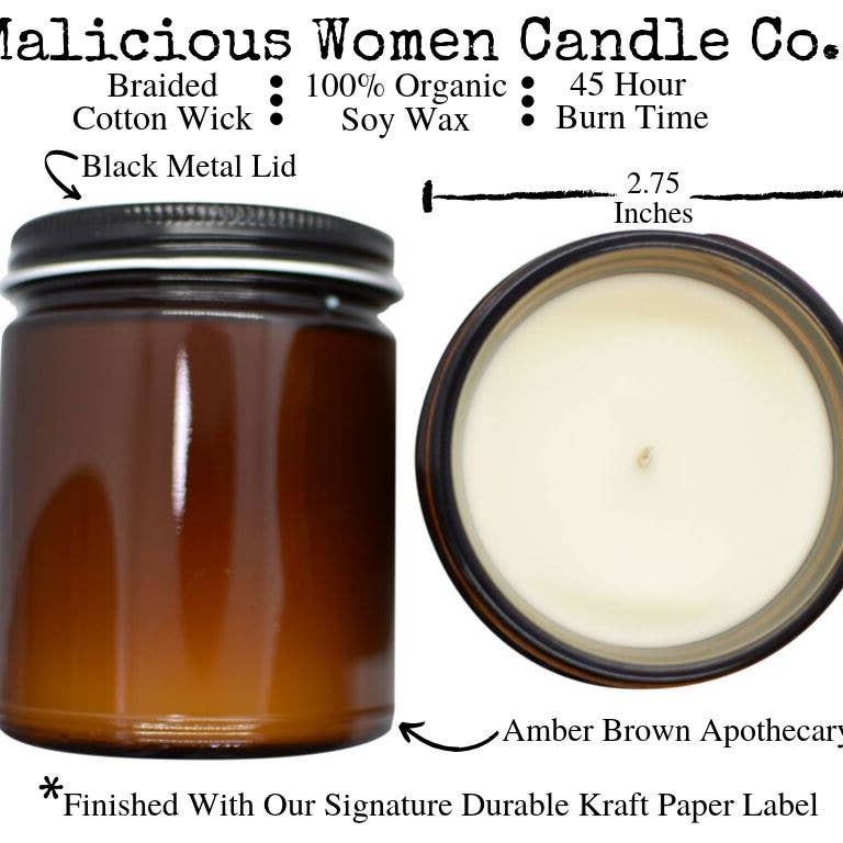 Malicious Women Candle Co. Candle Copy of All The Fucks Candle