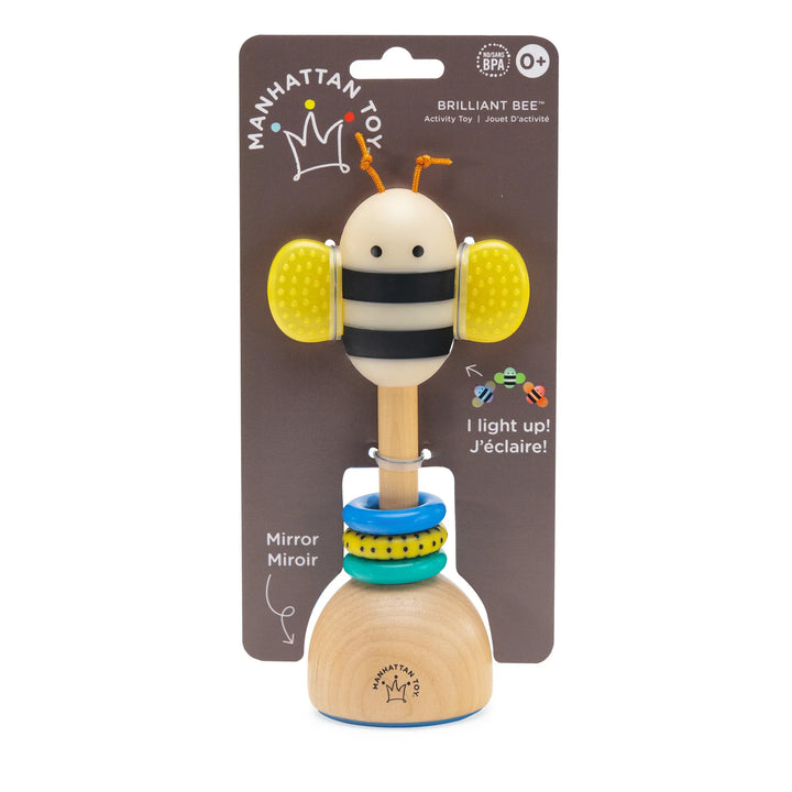 Manhattan Toy Company Baby Toy Brilliant Bee - Light Up | Manhattan Toy