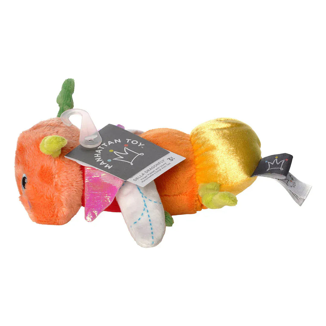 Manhattan Toy Company Baby Toy Della Dragonfly Finger Puppet with Sound  | Manhattan Toy