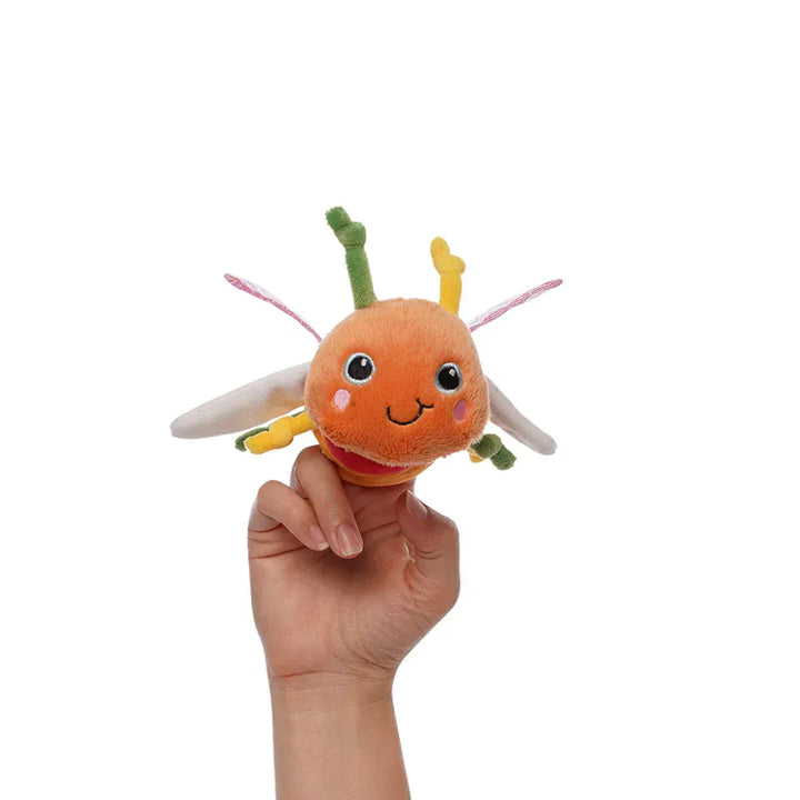 Manhattan Toy Company Baby Toy Della Dragonfly Finger Puppet with Sound  | Manhattan Toy