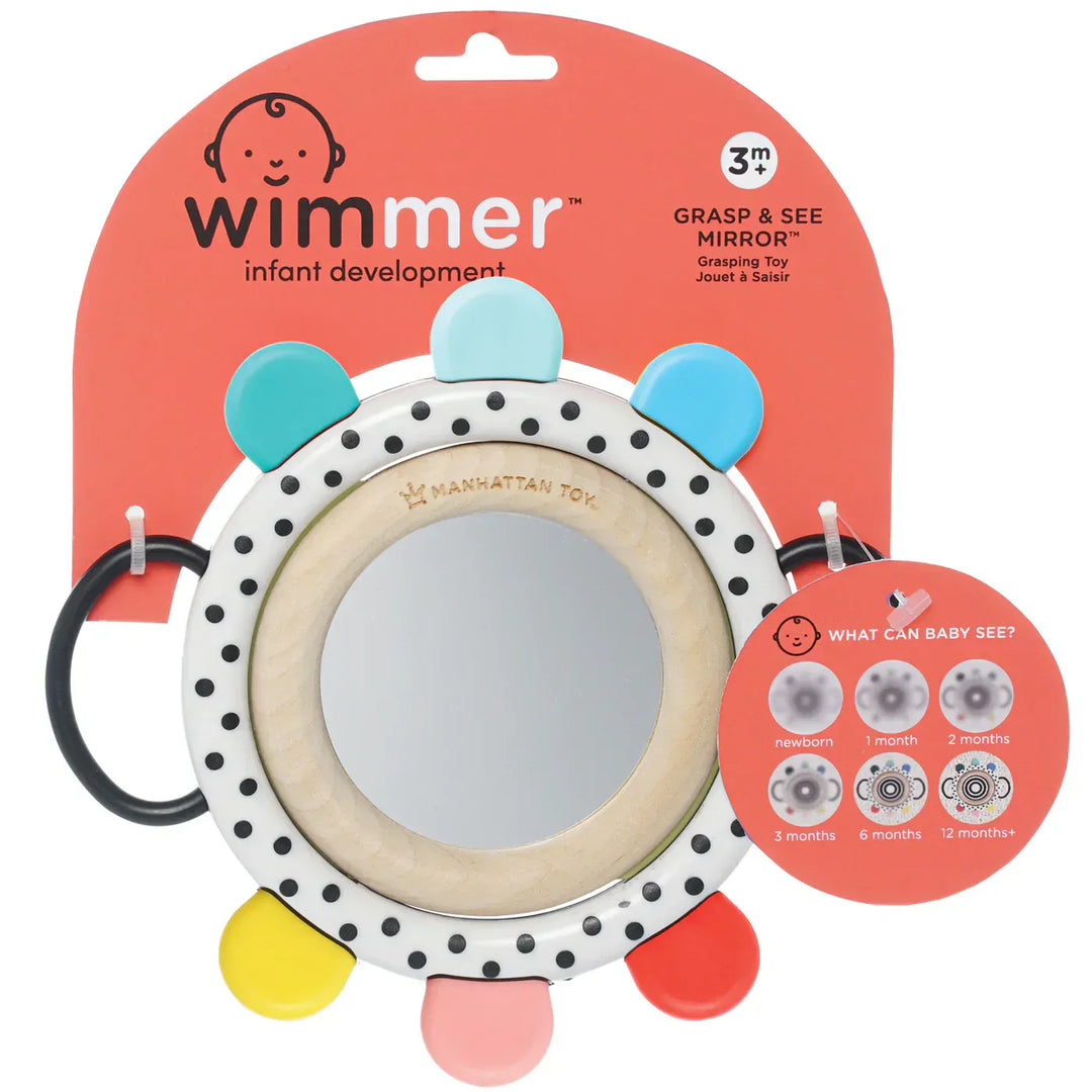 Manhattan Toy Company Baby Toy Wimmer Grasp & See Mirror | Manhattan Toy