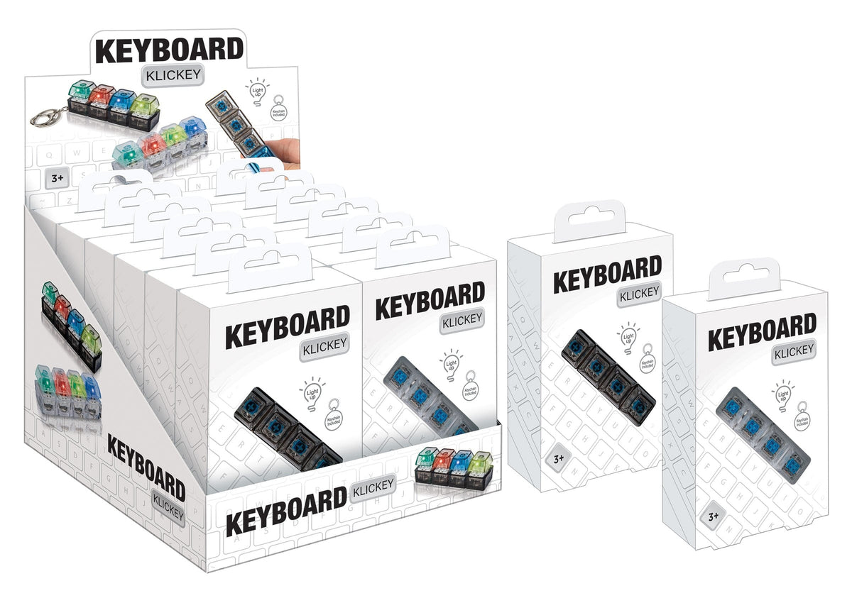 Master Toys Sensory Toy Keyboard Klick - Black/Clear | Master Toys