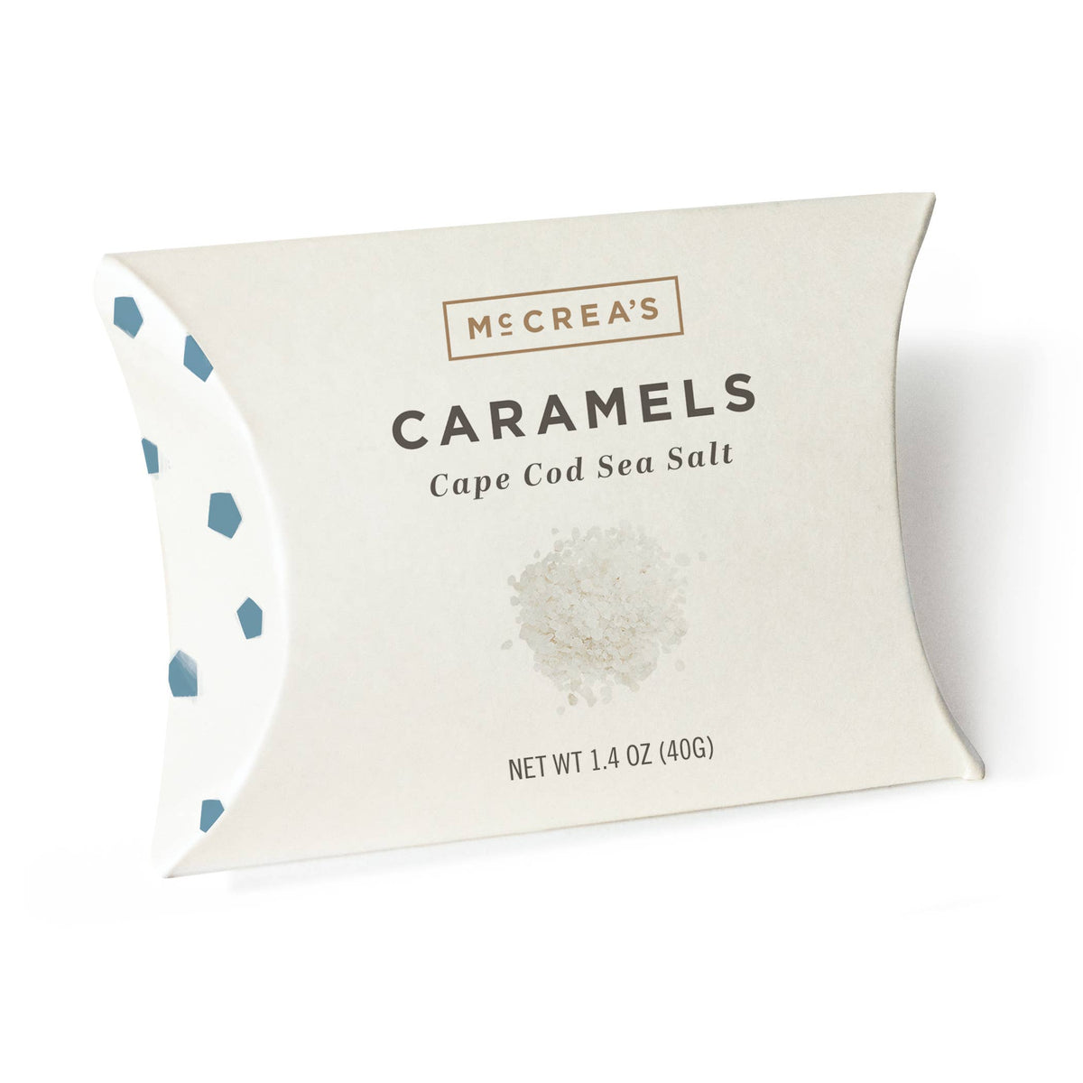 McCrea's Candies Treats Caramels Pillow Box - Cape Cod Sea Salt