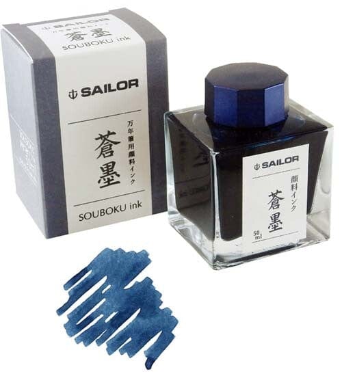 MDS Blue Sailor Seiboku Fountain Pen Ink