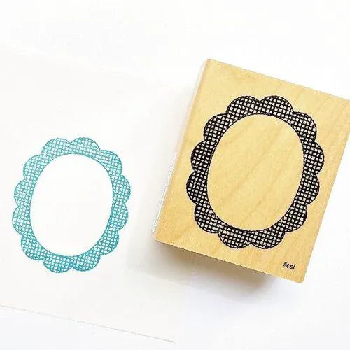 MDS Paper I Love Stamps - Flower Check Frame