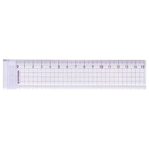 MDS Paper Kutsuwa Straight Edge + Wavy Lines Ruler