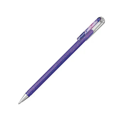 MDS Paper Light Violet + Metallic Red & Blue Pentel Dual Metallic Pens - 1.0mm