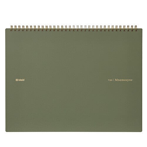 MDS Paper Mnemosyne x Kleid Notebook A4 Horizontal - Olive 7180