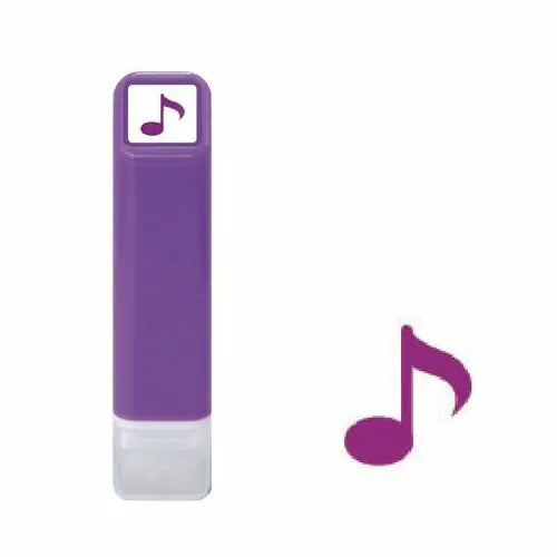 MDS Paper Musical Note Pre-inked Mini Stamp