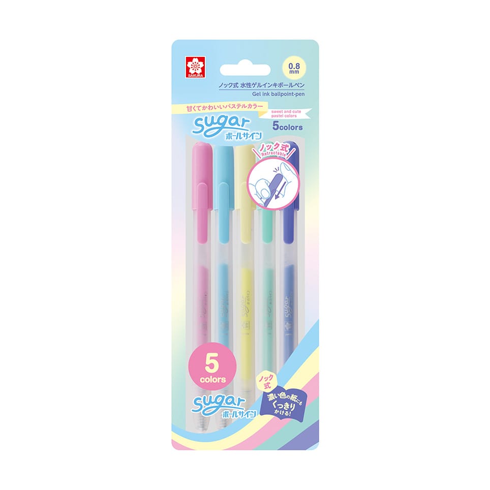 MDS Paper Sakura Sugar Knock Gel Pen Set