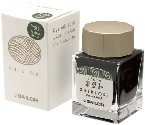 MDS Paper Tokiwamatsu | Pine Green Sailor Shikiori 20ml Ink Bottles