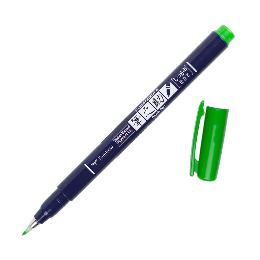 MDS Pens Green Tombow Fudenosuke Brush Pen