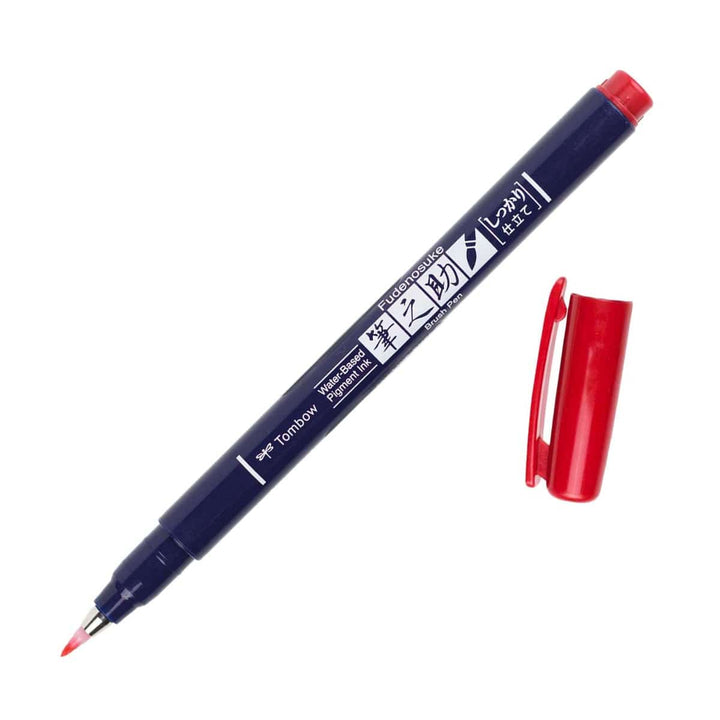 MDS Pens Red Tombow Fudenosuke Brush Pen