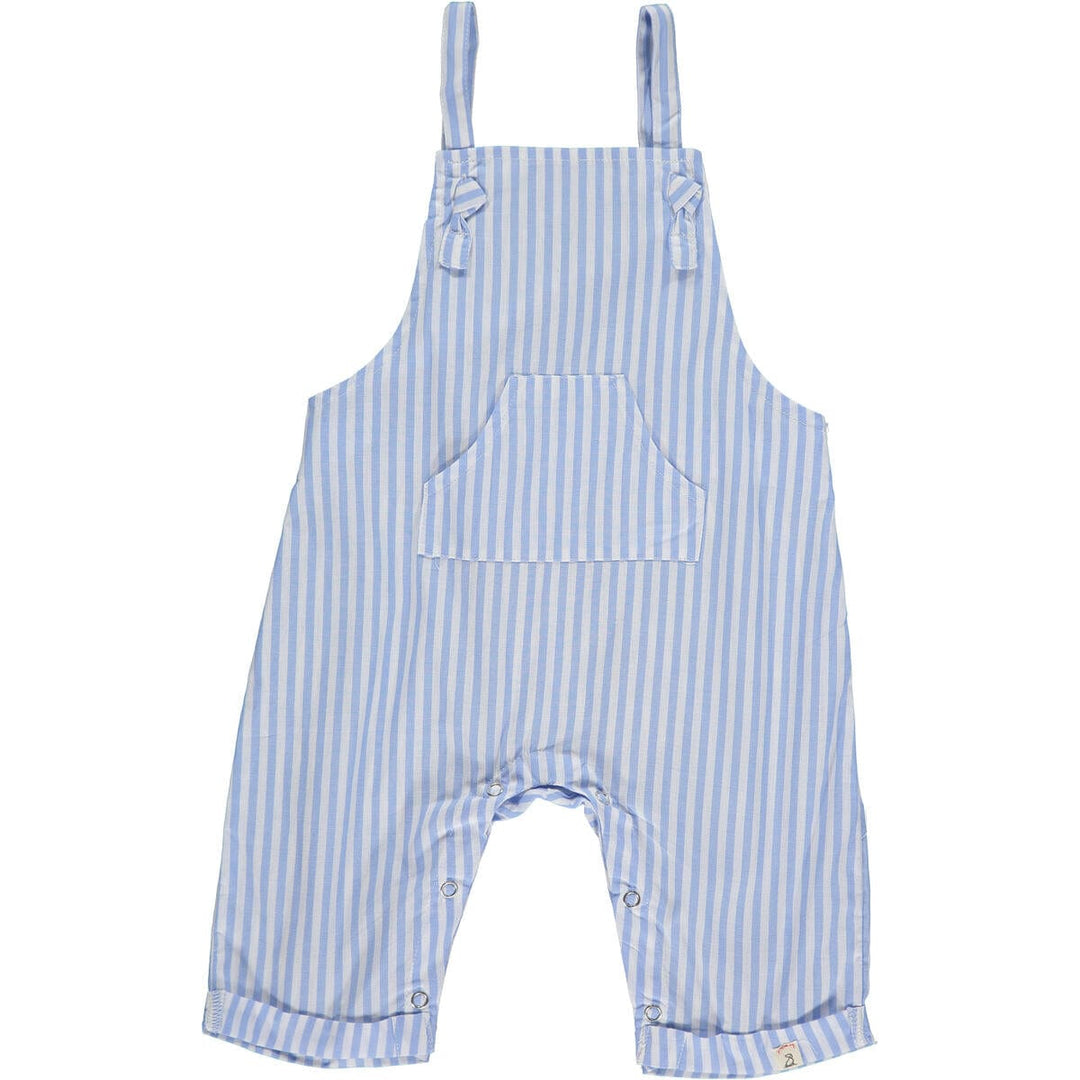 Me & Henry Overall 0-3m Ahoy Woven Overalls - Blue Stripe
