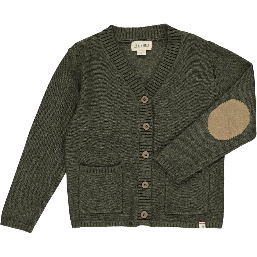 Me & Henry Sweater Duncan Cotton Cardigan -Green