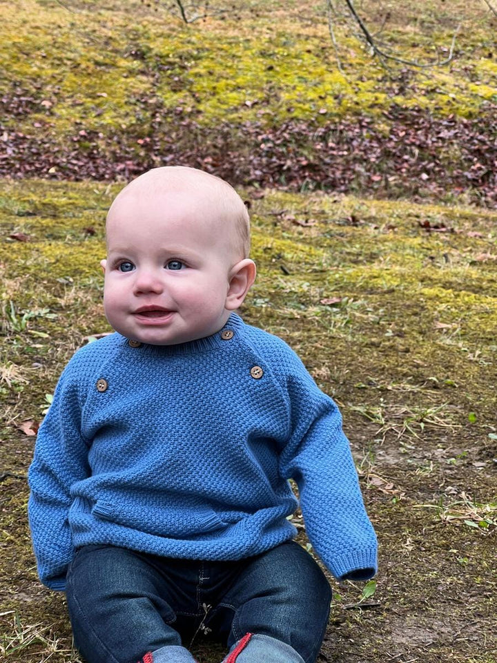 Me & Henry Sweater Morrison Baby Sweater - Blue
