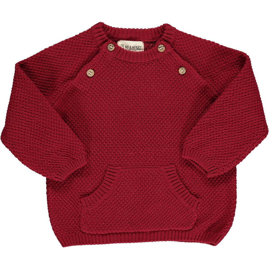 Me & Henry Sweater Morrison Baby Sweater - Red