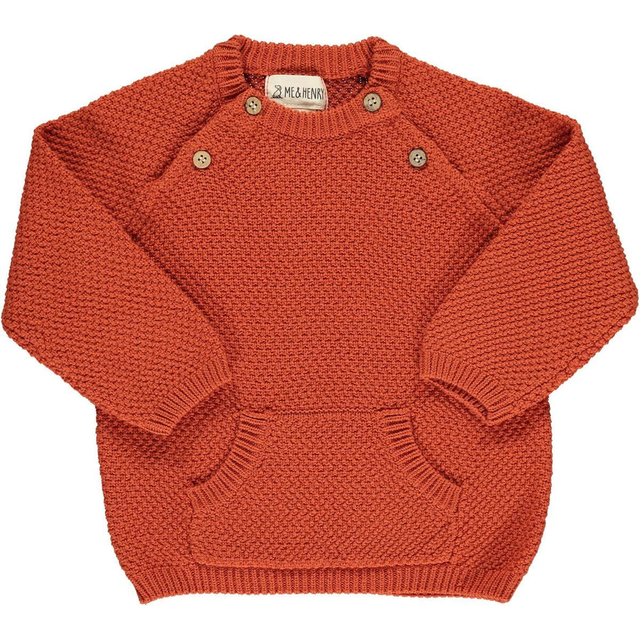 Me & Henry Sweater Morrison Baby Sweater - Rust