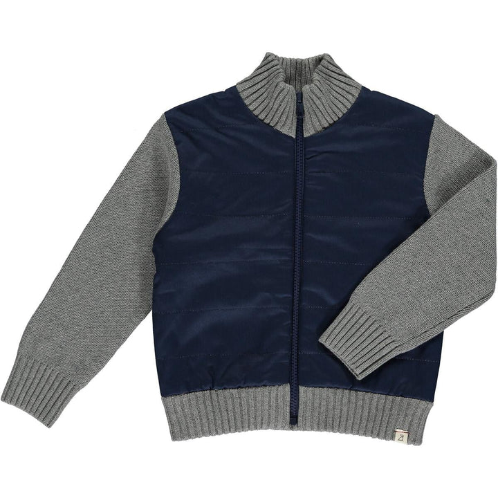 Me & Henry Sweatshirt Joshy Sweater/Jacket - Navy/Grey