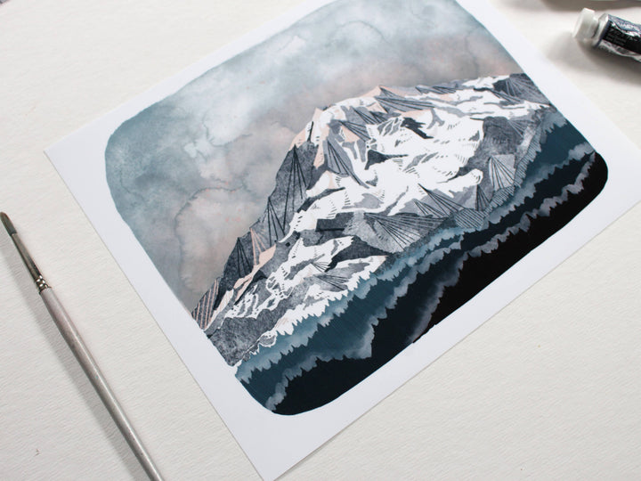 michele maule Art Print 8" x 10" Print Mt. Rainier