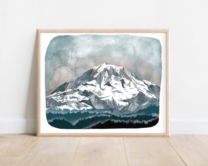 michele maule Art Print 8" x 10" Print Mt. Rainier