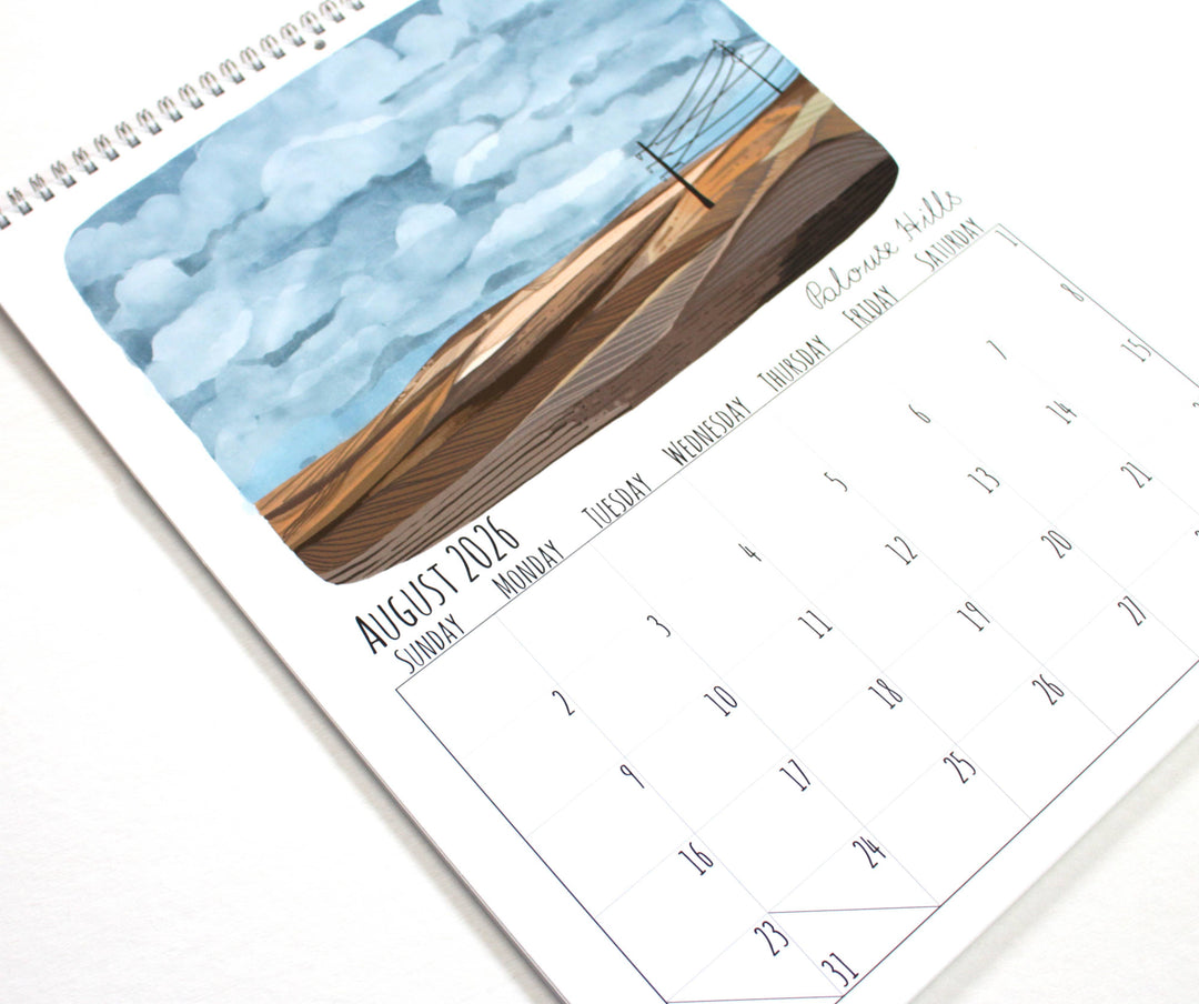 michele maule paper 2026 Washington State Wall Calendar