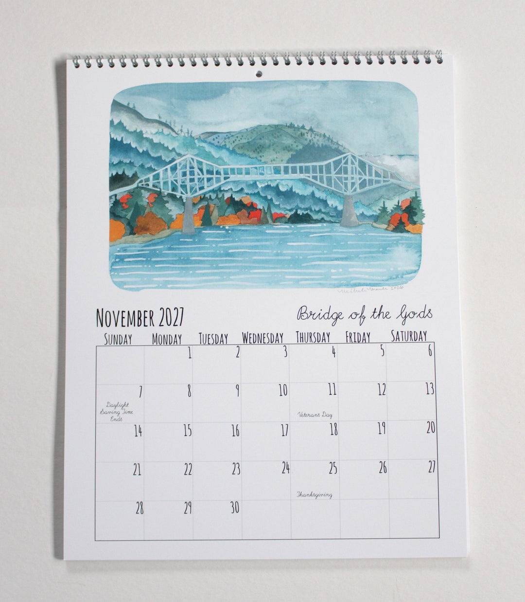 michele maule paper 2027 Washington State Calendar
