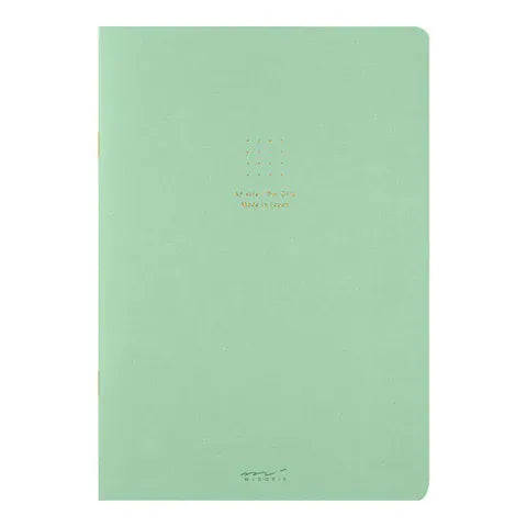 Midori Paper Green Midori Soft Color Notebook, A5 Dot Grid