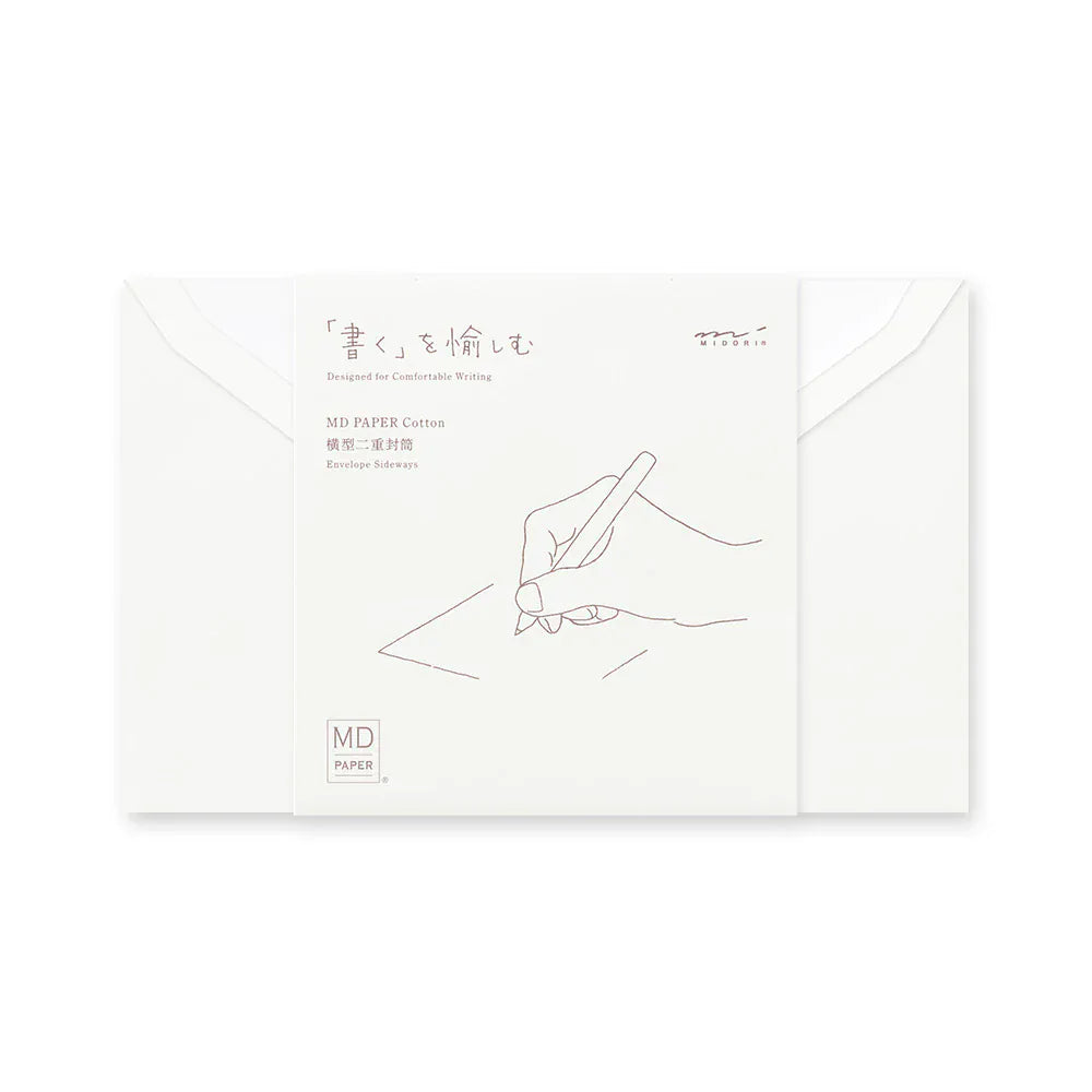 Midori Paper MD Envelope Cotton Sideways A