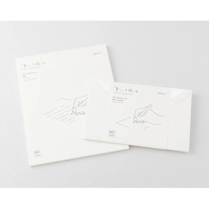 Midori Paper MD Letter Pad Cotton Horizontal Ruled Lines