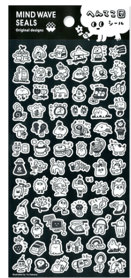 Mind Wave Cards Black & White Character Sticker Sheet