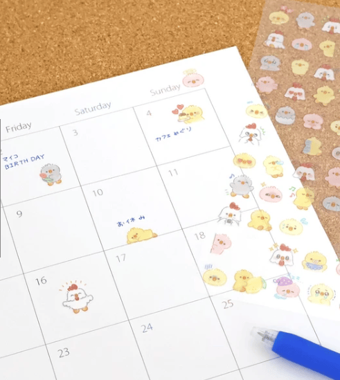 Mind Wave Cards Chick Mood Sticker Sheet