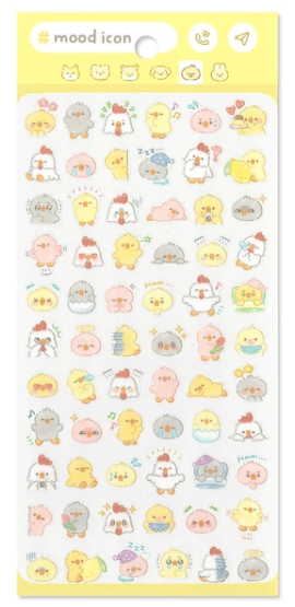 Mind Wave Cards Chick Mood Sticker Sheet