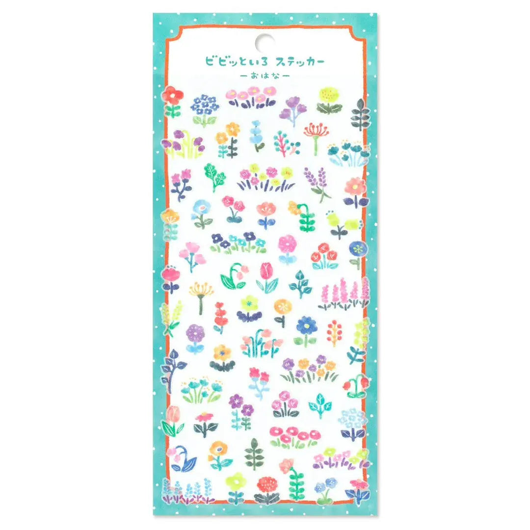Mind Wave Cards Flowers Mind Wave Vivid Color Stickers
