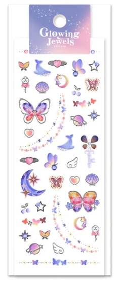 Mind Wave Cards Glowing Jewels Dreamy Sticker Sheet