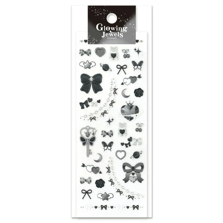 Mind Wave Cards Glowing Jewels Noir Sticker Sheet