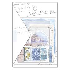 Mind Wave Cards Landscape Sticker Set - Blue Morning Calm