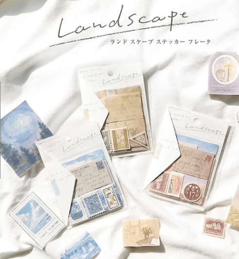 Mind Wave Cards Landscape Sticker Set - Green