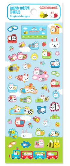 Mind Wave Cards Playful Bunny Sticker Sheet