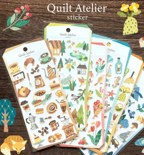 Mind Wave Cards Quilted Flower Garden Sticker Sheet
