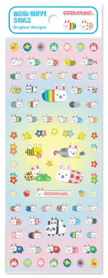 Mind Wave Cards Whimsical Bunny Sticker Sheet
