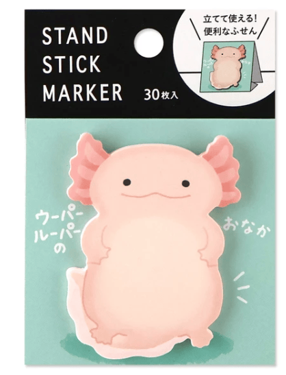 Mind Wave Paper Axolotl Tummy Sticky Note Stand