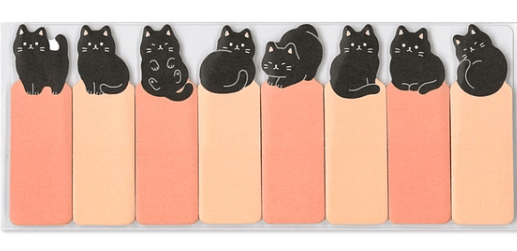Mind Wave Paper Black Cat Page Markers