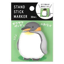 Mind Wave Paper Bobwhite Penguin Tummy Sticky Note Stand