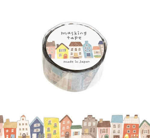 Mind Wave Paper Houses Washi Tape | 20mm Width